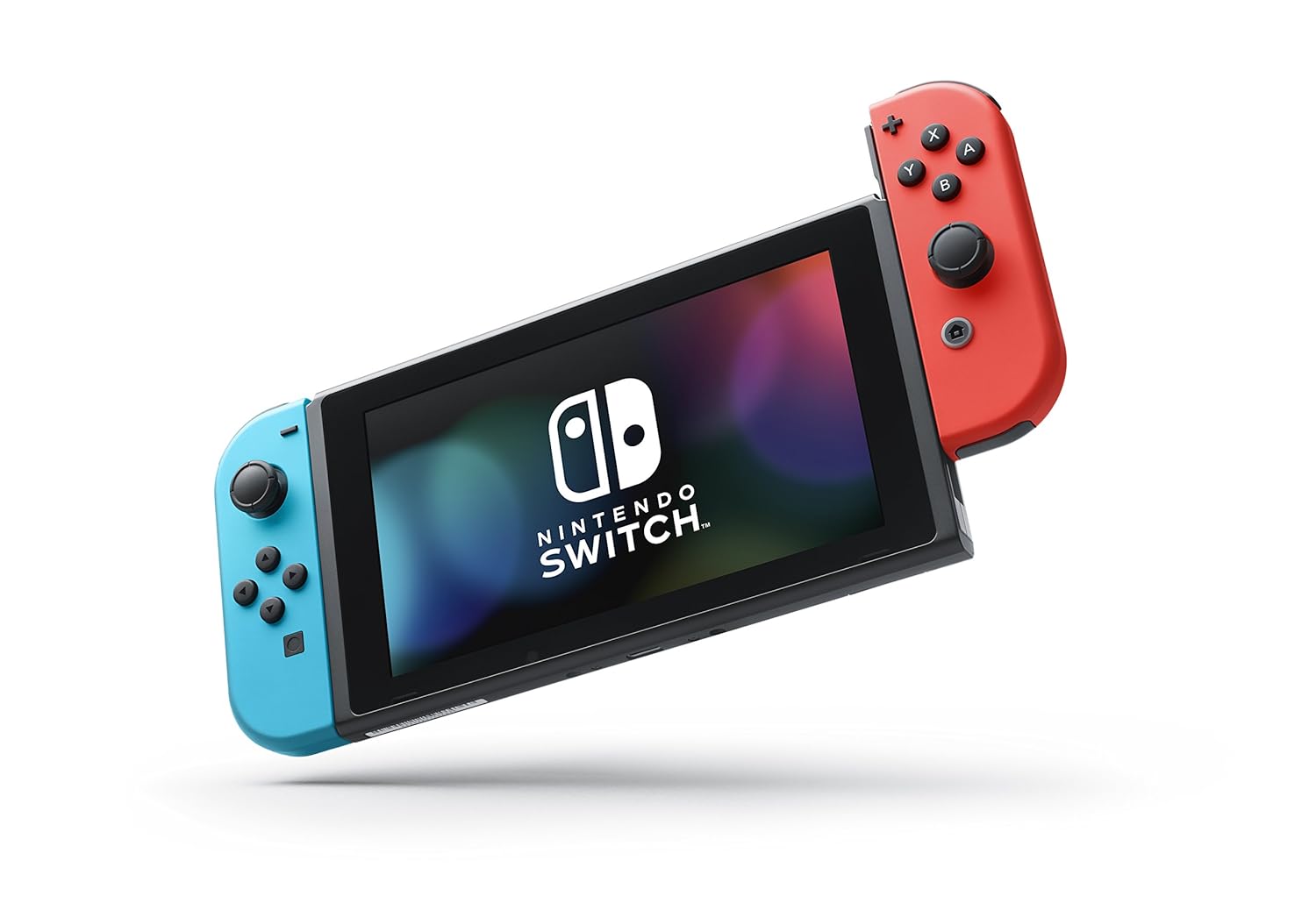 with Neon Blue and Neon Red Joy-Con - Handheld Gaming Console